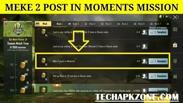make-post-in-moments-mission-pubg-mobile